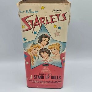 Vintage‎ Walt Disney Starlets Dolls Empty Case Only 1960s Whitman No Lid Read